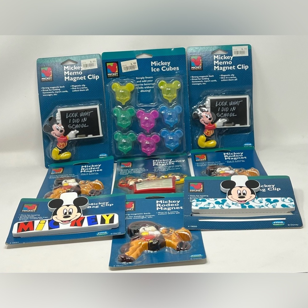 MICKEY UNLIMITED-Vintage Ice Cubes, Magnets & Bag Clips